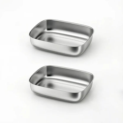 ePawDen Microchip Pet Feeder Stainless Steel Bowls