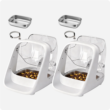 ePawDen Microchip Pet Feeder 2-Pack for Cats & Small Dogs