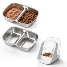 ePawDen Divided Stainless Steel Bowls - 2 Pack